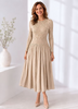 Vanite Couture 88076-1,pleated dress F26 two colors