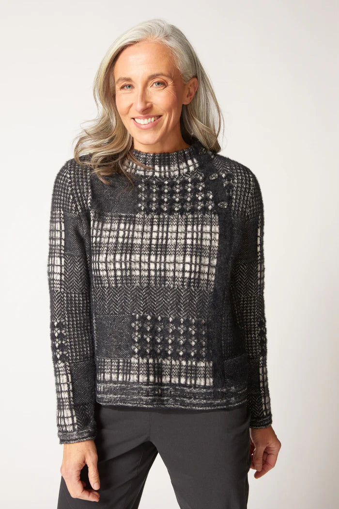 Habitat Mixed Windowpane Pullover 88291