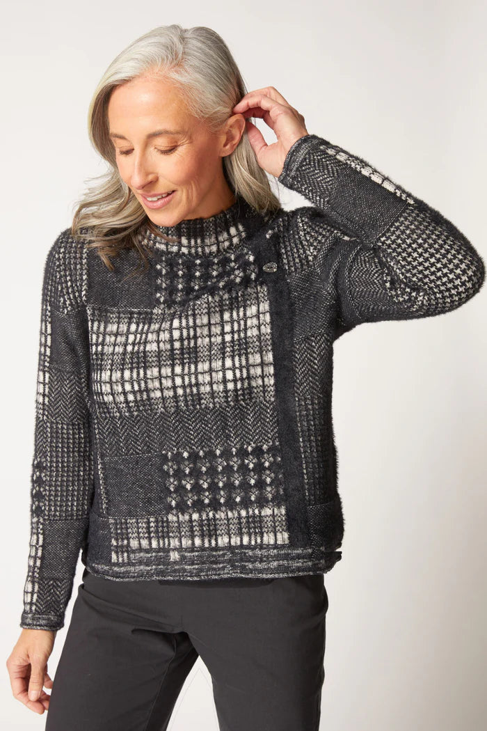 Habitat Mixed Windowpane Pullover 88291