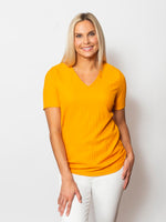 Snoskins Pucker Knit V-Neck with Short Sleeves 88597-25S