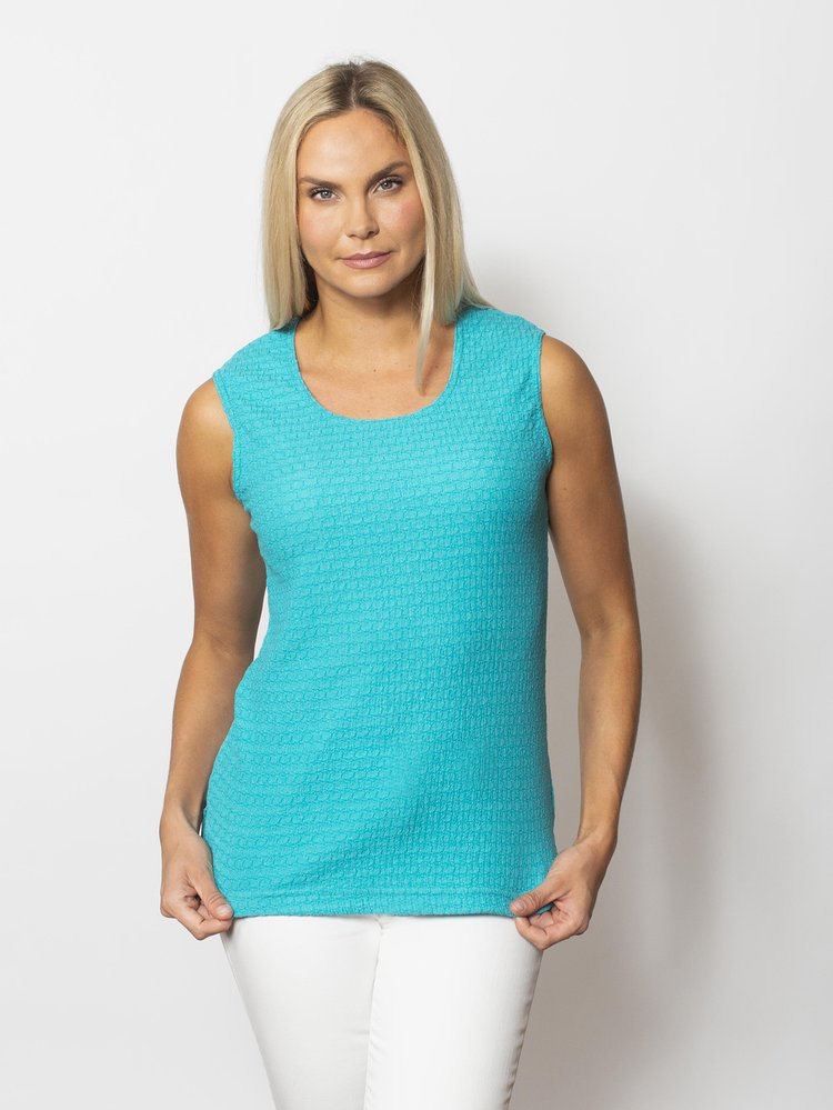 Snoskins Pucker Knit Tank with side slits 88656-25S