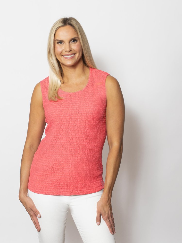 Snoskins Pucker Knit Tank with side slits 88656-25S