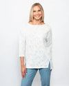 Snoskins Open Knit Group Boat Neck Top 88740-26S