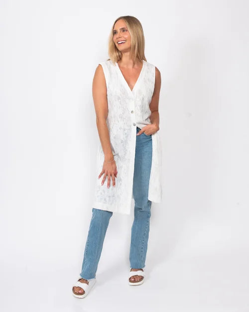 Snoskins Open Knit Group Long Cardigan 88743-26S