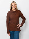 Snoskins Pucker Asymmetrical Collar Top 99718-F25