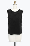 Damee 902T SPARKLE SLEEVELESS JEWEL NECK TOP F25