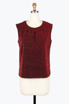 Damee 902T SPARKLE SLEEVELESS JEWEL NECK TOP F25