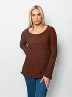 Snoskins Pucker Twist Neck Top 99717-F25