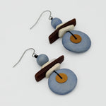 Sylca Assuta Navy Drop Earrings BP25E01