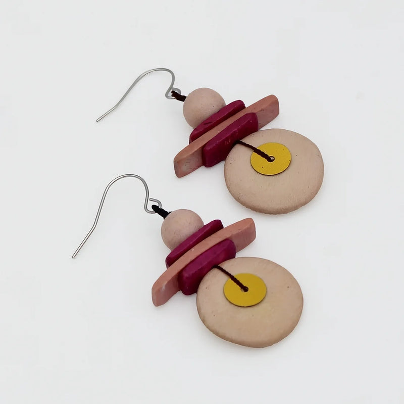 Sylca Assuta Navy Drop Earrings BP25E01