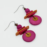 Sylca Assuta Navy Drop Earrings BP25E01