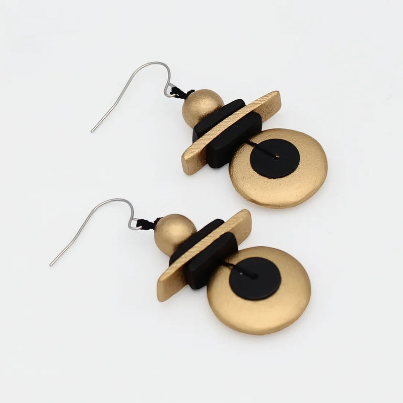 Sylca Assuta Navy Drop Earrings BP25E01