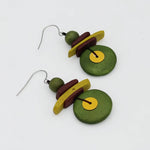 Sylca Assuta Navy Drop Earrings BP25E01
