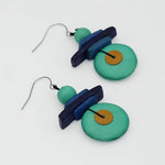 Sylca Assuta Navy Drop Earrings BP25E01