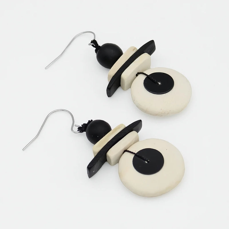 Sylca Assuta Navy Drop Earrings BP25E01