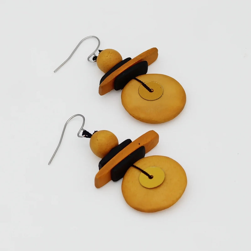Sylca Assuta Navy Drop Earrings BP25E01