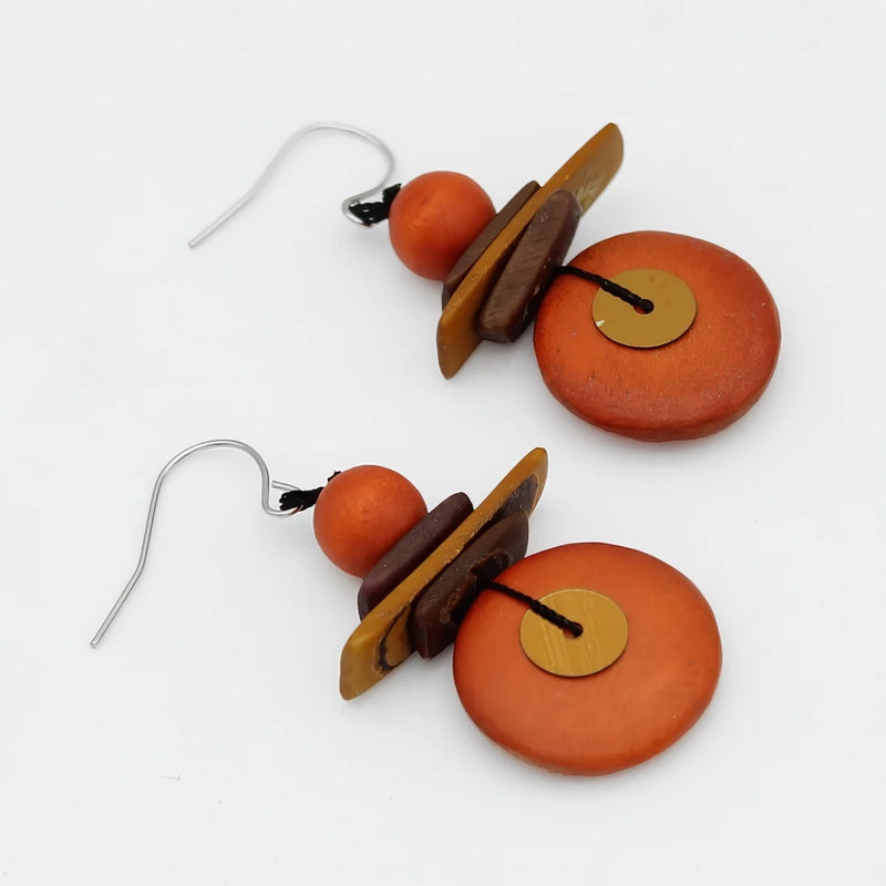 Sylca Assuta Navy Drop Earrings BP25E01