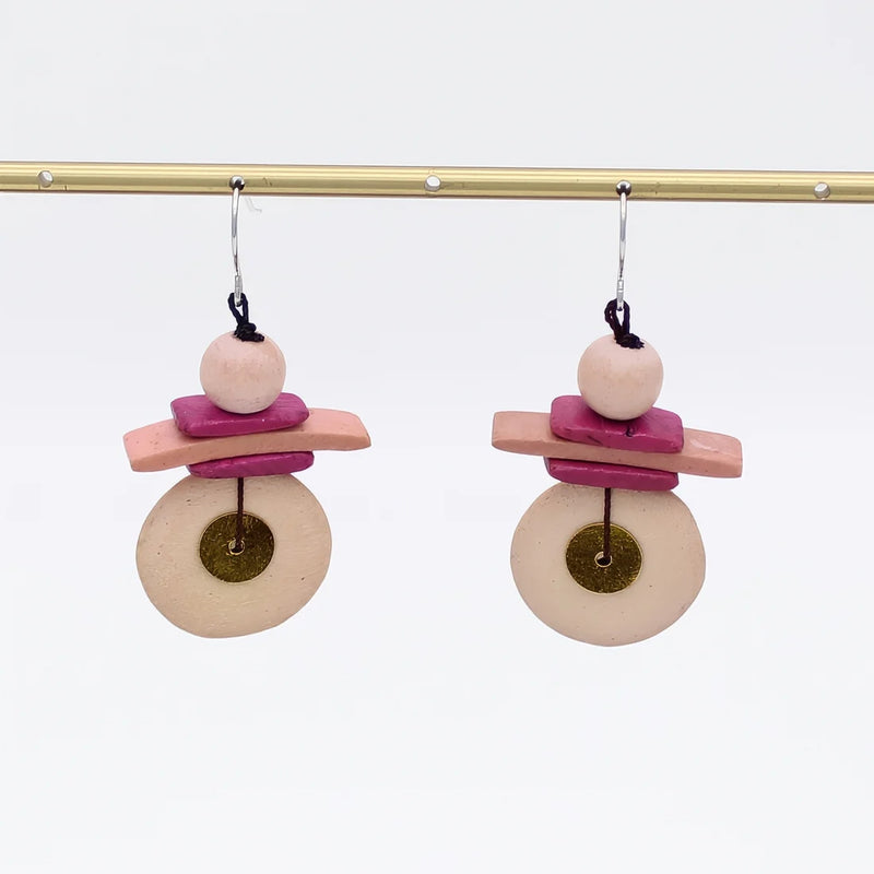 Sylca Assuta Navy Drop Earrings BP25E01