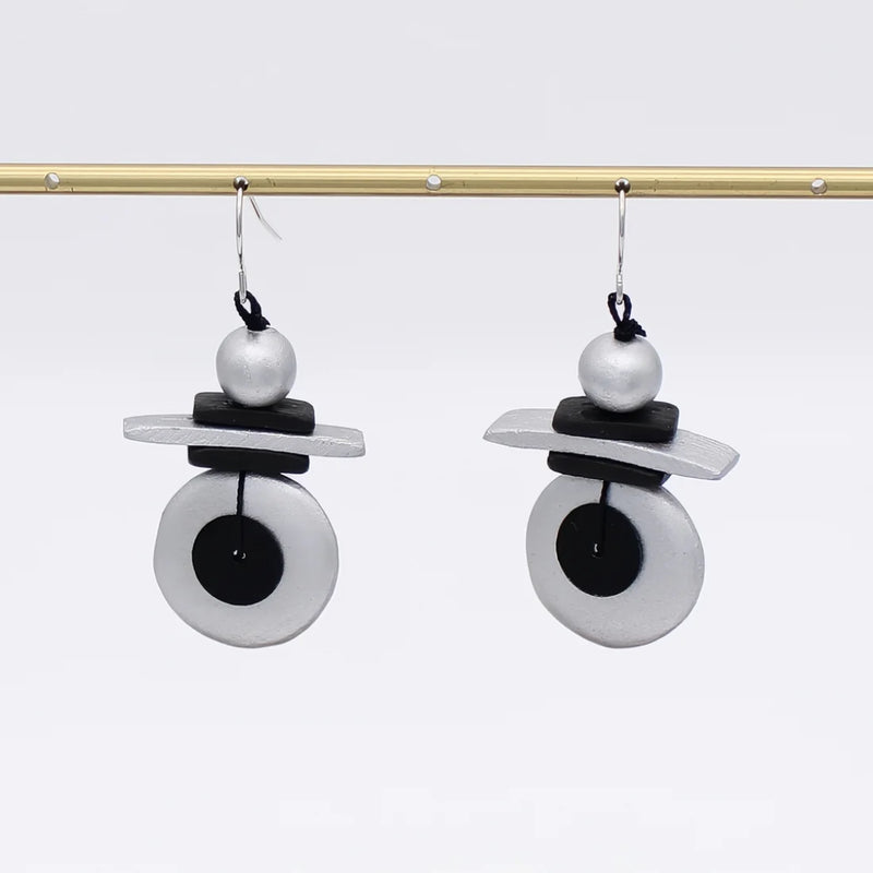 Sylca Assuta Navy Drop Earrings BP25E01
