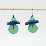 Sylca Assuta Navy Drop Earrings BP25E01
