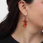Sylca Assuta Navy Drop Earrings BP25E01