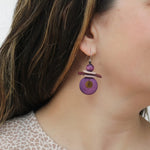 Sylca Assuta Navy Drop Earrings BP25E01