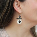 Sylca Assuta Navy Drop Earrings BP25E01