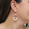 Sylca Assuta Navy Drop Earrings BP25E01