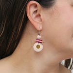 Sylca Assuta Navy Drop Earrings BP25E01