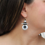 Sylca Assuta Navy Drop Earrings BP25E01