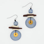Sylca Assuta Navy Drop Earrings BP25E01