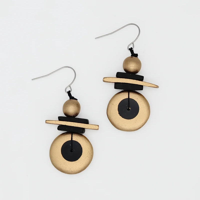 Sylca Assuta Navy Drop Earrings BP25E01