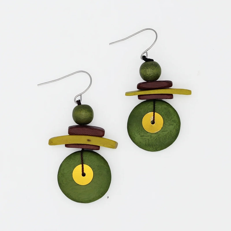 Sylca Assuta Navy Drop Earrings BP25E01