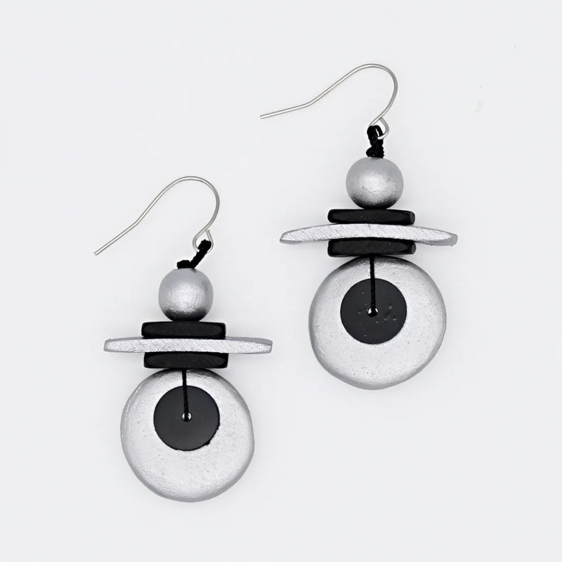 Sylca Assuta Navy Drop Earrings BP25E01