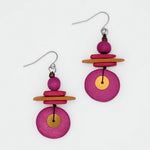 Sylca Assuta Navy Drop Earrings BP25E01