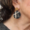 Sylca Black Alida Dangle Earrings BP25E03 BLACK