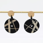 Sylca Black Alida Dangle Earrings BP25E03 BLACK