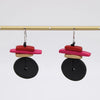 Sylca Black and Red Sabrina Earrings BP25E06 BLACK