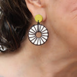 Sylca Ivory Wrapped Bead Riu Earrings BP25E05