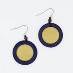 Sylca Yellow Circle Cut-Out Earrings BP25E09 YELLOW