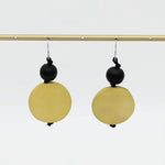 Sylca Chartreuse Wood Earrings BP25E11 CHARTREUSE