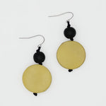 Sylca Chartreuse Wood Earrings BP25E11 CHARTREUSE