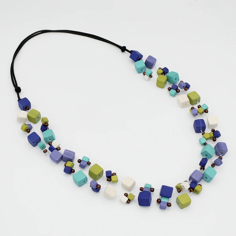 Sylca Merlot Lia Floating Bead Necklace BP25N08