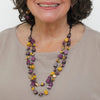 Sylca Merlot Lia Floating Bead Necklace BP25N08