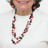 Sylca Merlot Lia Floating Bead Necklace BP25N08