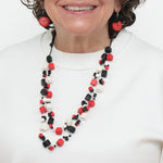 Sylca Merlot Lia Floating Bead Necklace BP25N08