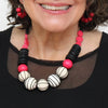 Sylca Maris Threaded Ball Statement Necklace