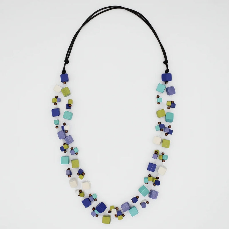 Sylca Merlot Lia Floating Bead Necklace BP25N08