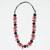 Sylca Black and Red Sabrina Petite Bead Necklace BP25N28 BLACK
