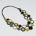 Sylca Yellow Circle Cut-Out Necklace BP25N30